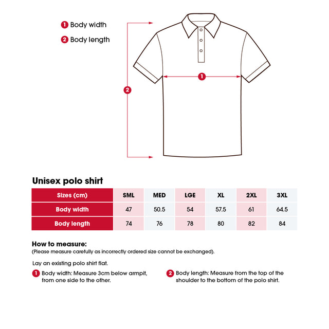 Heart Foundation Walking Unisex - S/S Polo Shirt