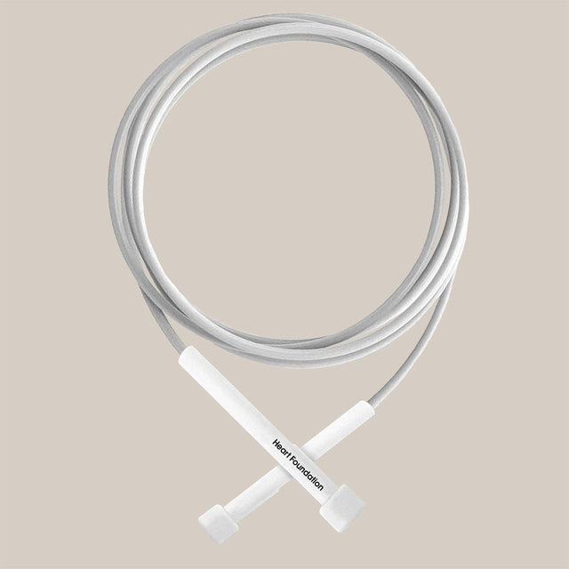 Skipping Rope 2.1 Metre White 13.5cm Handle