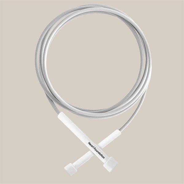 Skipping Rope 2.1 Metre White 13.5cm Handle